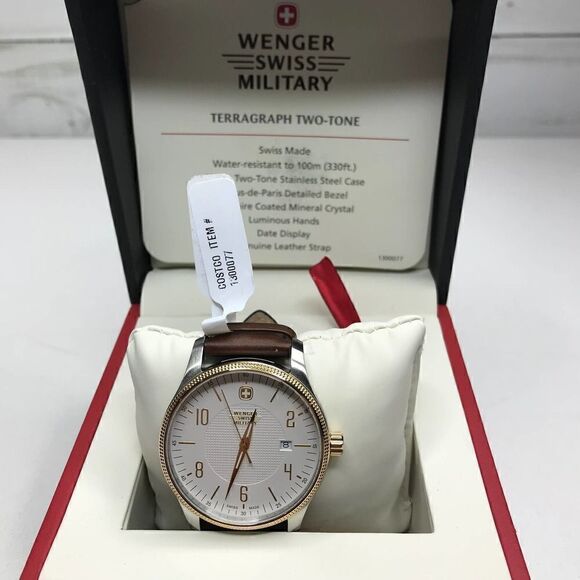 Wenger Terragraph Two Tone Watch NWT - Picture 2 of 9